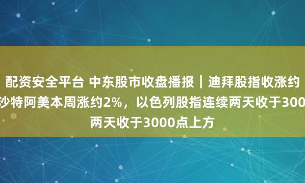 配资安全平台 中东股市收盘播报｜迪拜股指收涨约1.4%，沙特阿美本周涨约2%，以色列股指连续两天收于3000点上方